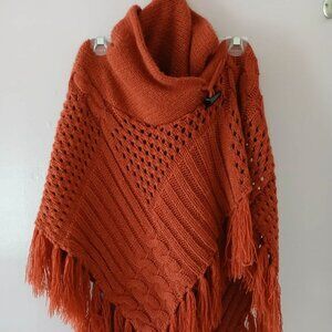 Coco & Carmen Orange Poncho